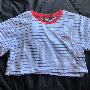 Dickies striped crop top